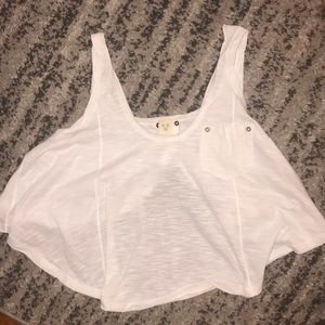 White Free People tank